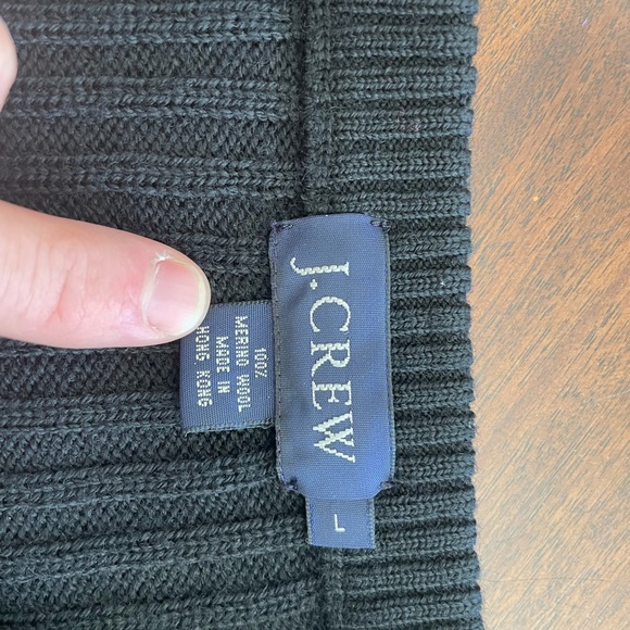 J.Crew Merino Wool Sweater - Black - Picture 3 of 3